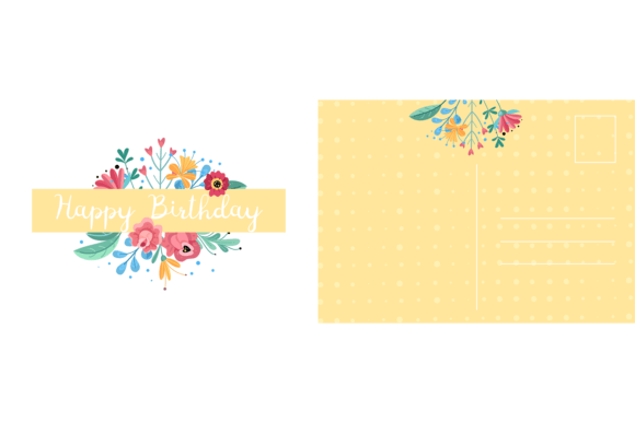 Download Happy Birthday Postcard. Holiday Card Wi - Happy Collection