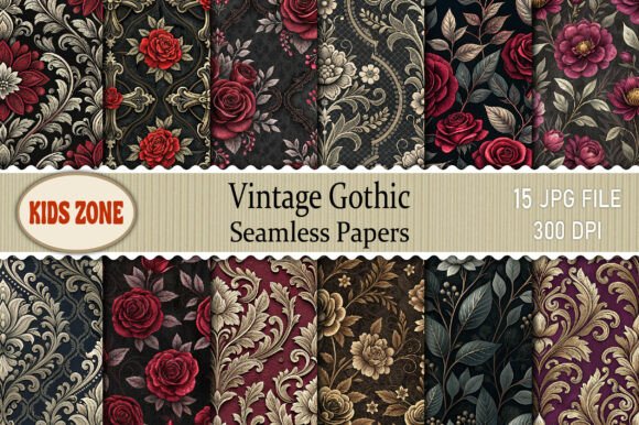 Download Vintage Gothic Seamless Papers - Seamless papers Collection