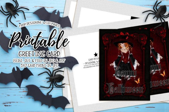 Download Witch Happy Halloween 5x7 Greeting Card - Happy Collection