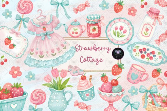 Download Strawberry Cottage Clipart - Premium Resources