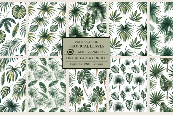 Download Tropical Leaves Seamless Papers - Seamless papers Collection