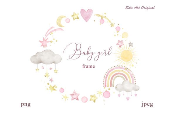 Download Baby Girl Frame Boho Rainbow Baby Shower - Boho rainbow Collection