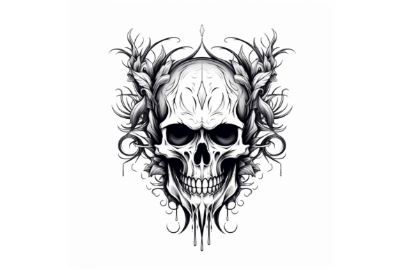 Download Broken Skull Logo Moon Print - Moon print Collection