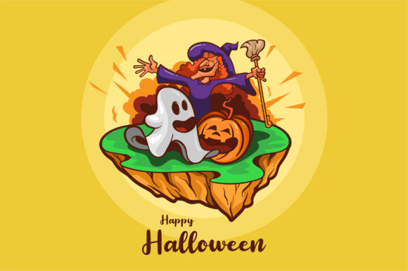 Download Scary Happy Halloween Illustration - Happy Collection